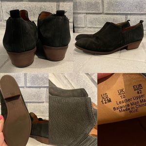 Franco Sarto heeled leather booties! Size 12M!